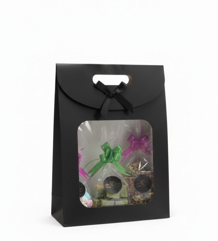 Coffret Prestige  Loukoum à la Pistache, Chocolat Dubaï & Amandes Dragéifiées