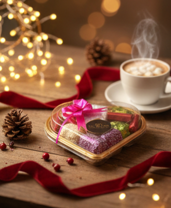 Coffret de Chocolats Assortis de Luxe – 500 g | Pistache, Amande, Noisette, Nescafé & Chocolat Noir